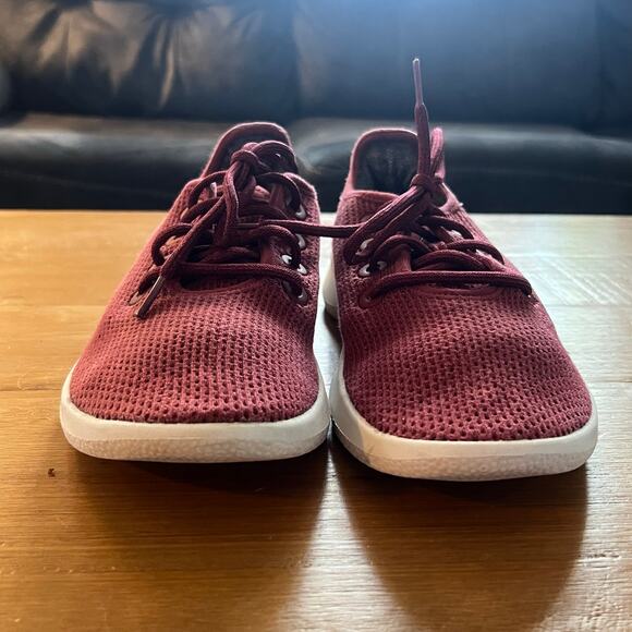 Allbirds Women’s Tree Runners Burgundy Red Sneakers Size 9 US / 39 EU - Picture 3 of 8